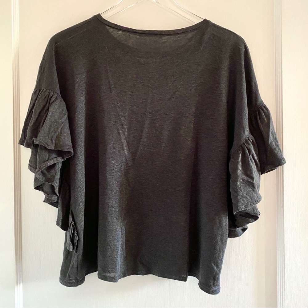 Zara Ruffled Sleeve Sweater - Picture 2 of 4
